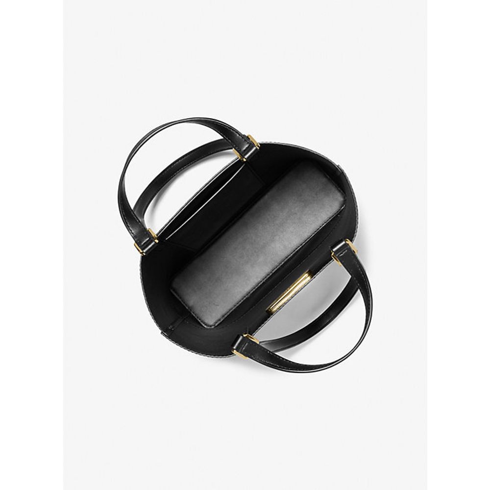 Michael Kors Black Leather Shoulder Bag