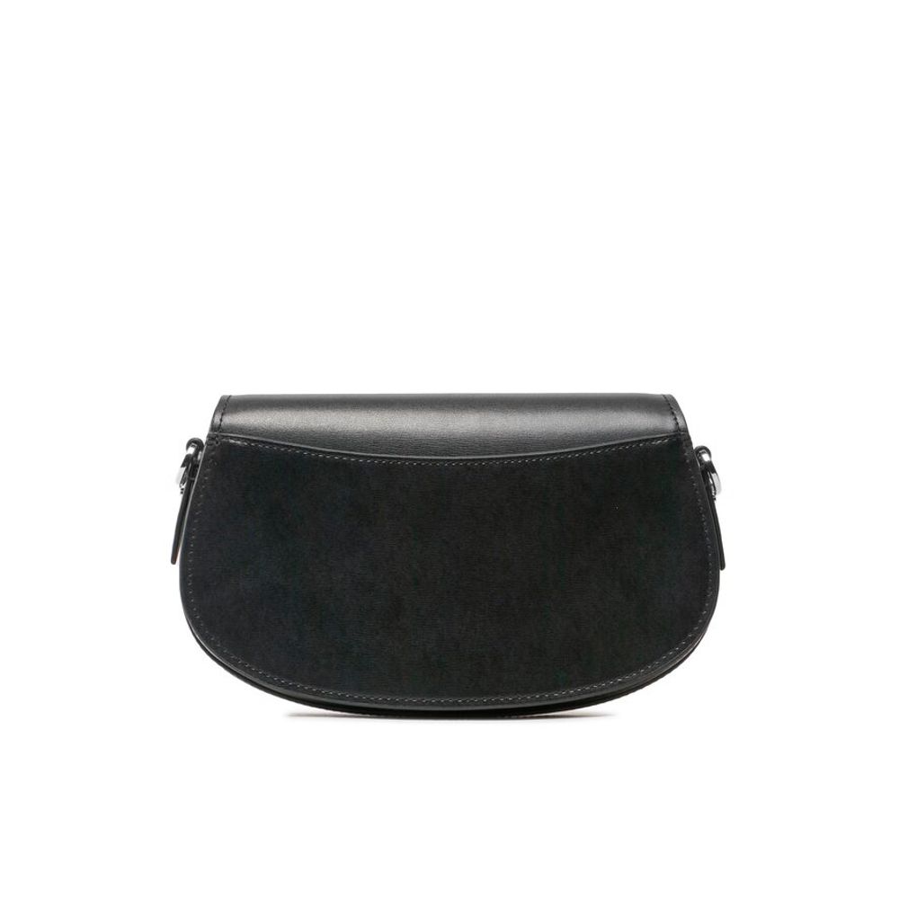 Michael Kors Schwarze Leder Schultertasche