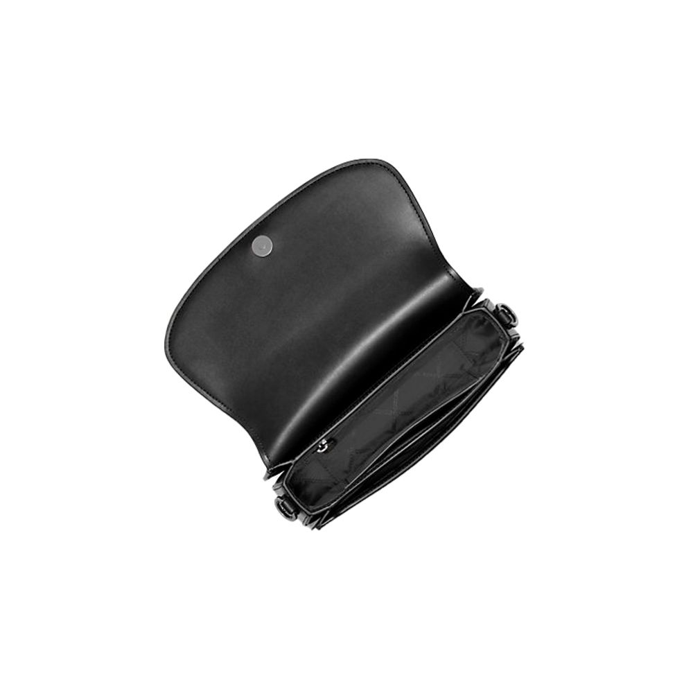 Michael Kors Schwarze Leder Schultertasche