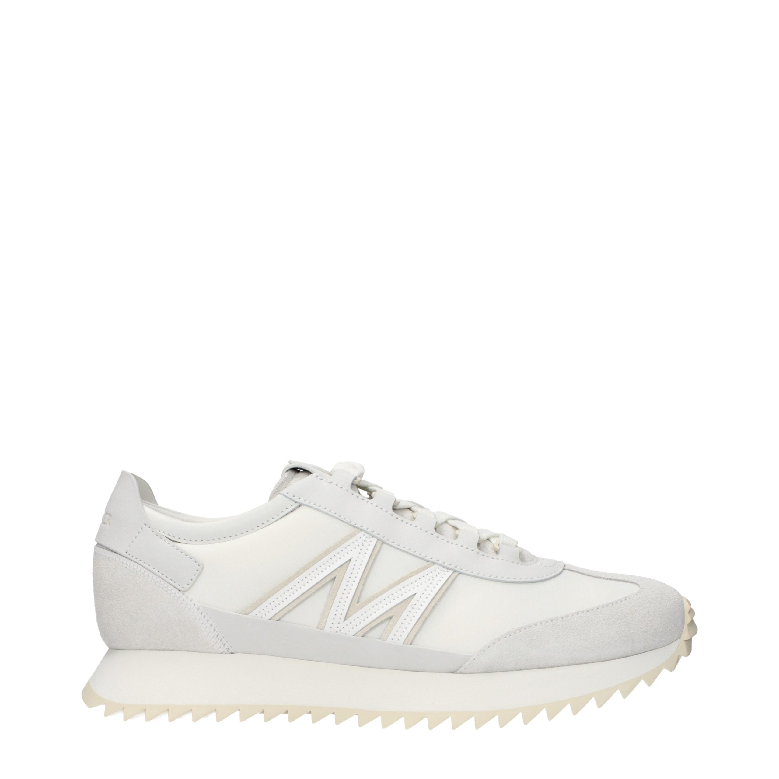 Moncler Weiße Leder-Athletic-Sneaker