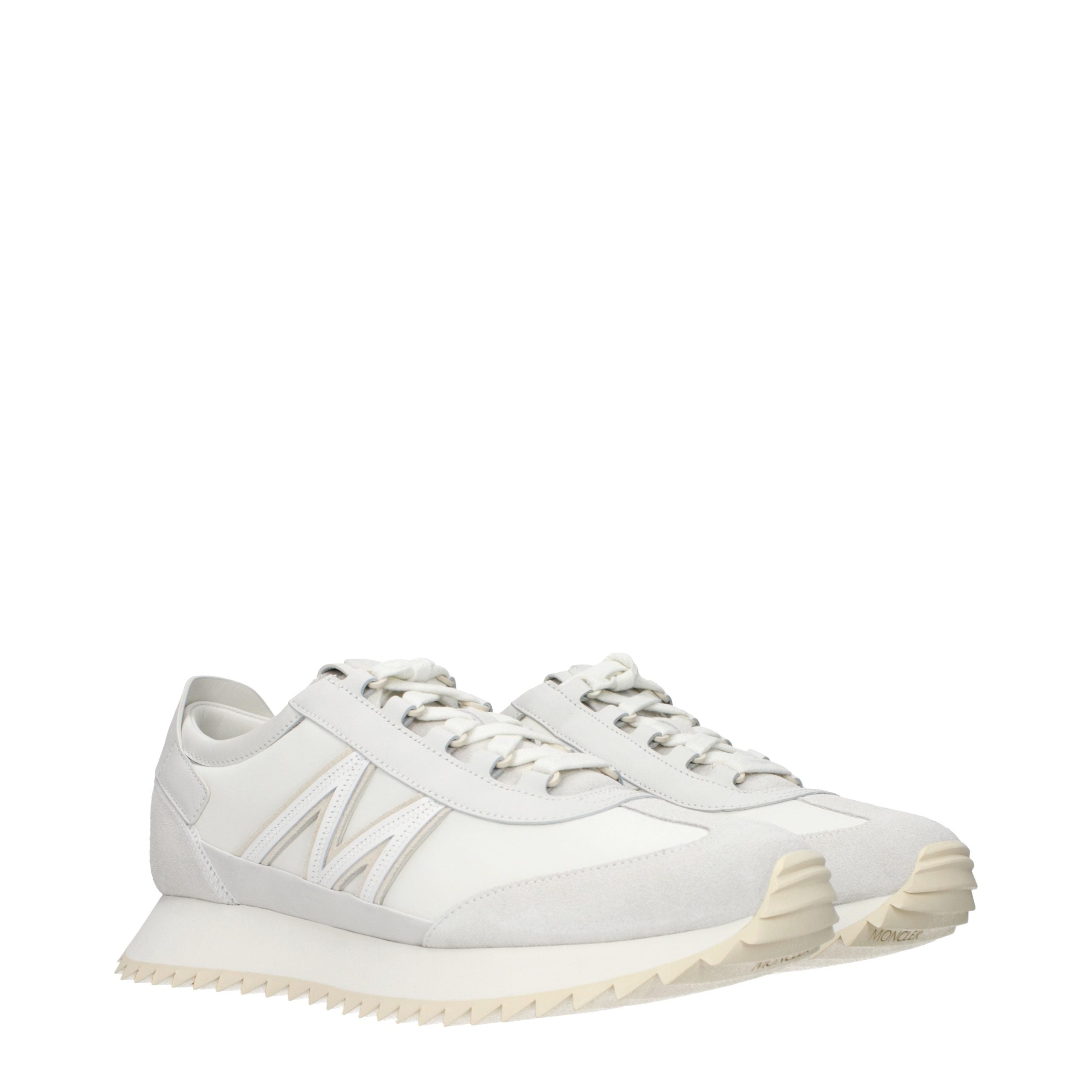 Moncler Weiße Leder-Athletic-Sneaker