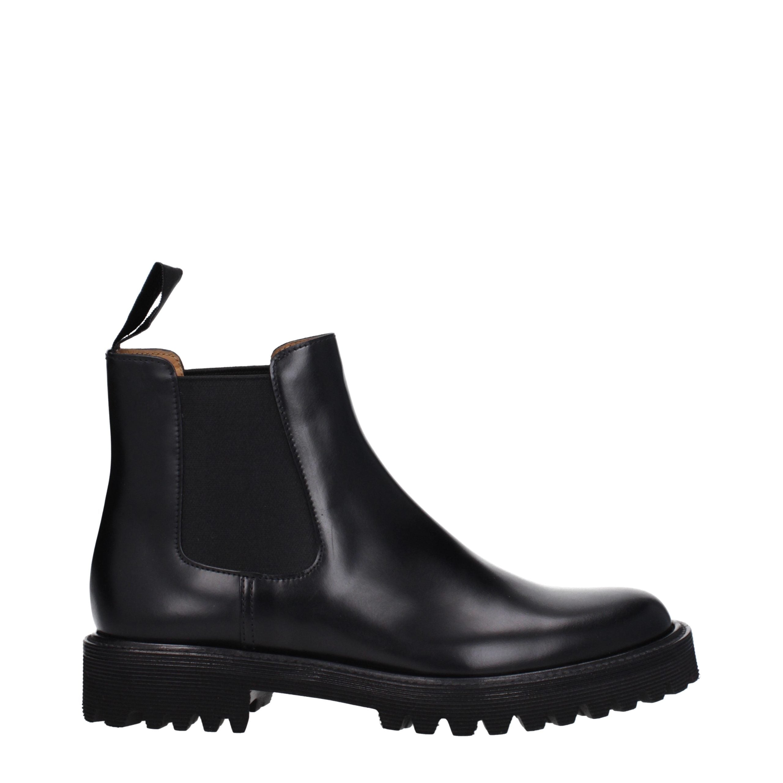 Church's Schwarze Leder-Ankle Boots