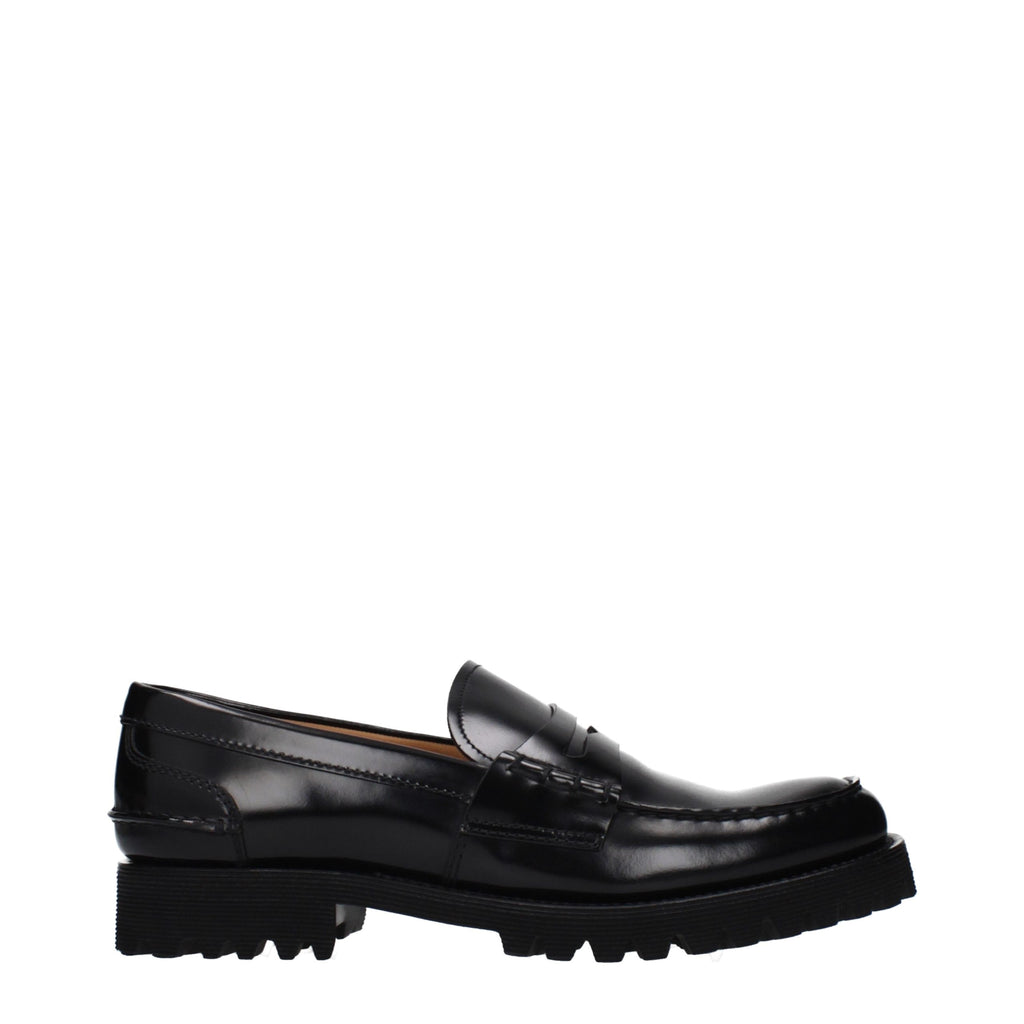 Church's Schwarze Leder Loafer zum Hineinschlüpfen