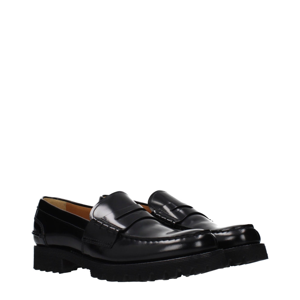 Church's Schwarze Leder Loafer zum Hineinschlüpfen