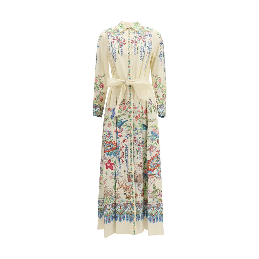 Etro Weißes Baumwoll-Freizeitkleid