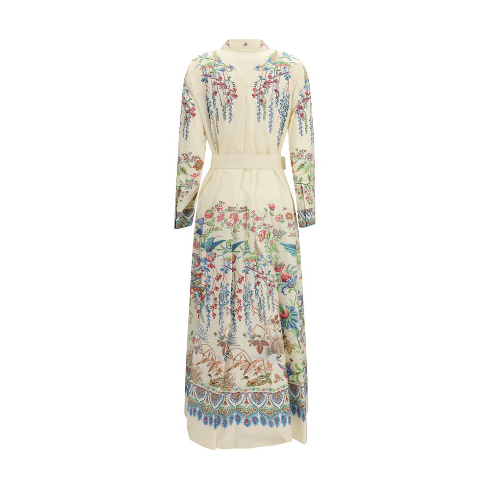 Etro Weißes Baumwoll-Freizeitkleid