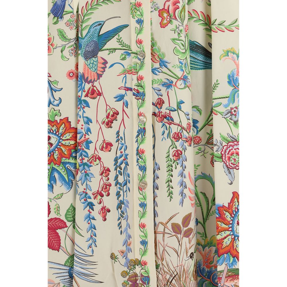 Etro Weißes Baumwoll-Freizeitkleid