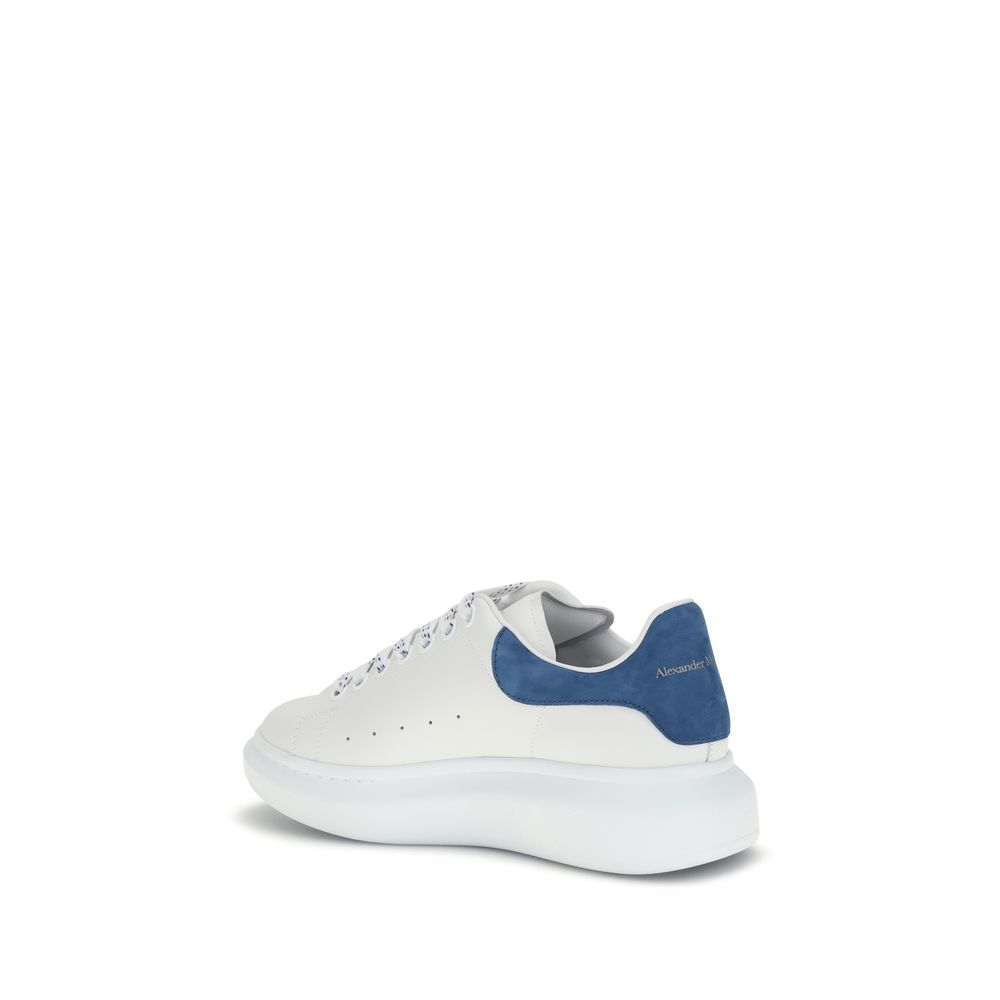 Alexander McQueen Weiße Bos Taurus Kalbsleder Plateau-Sneaker