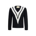 Valentino Schwarzer Sweatshirt aus Fleece-Wolle