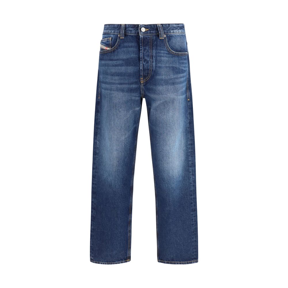Diesel Blue Cotton Slim-Fit Jeans