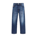 Diesel Blue Cotton Slim-Fit Jeans