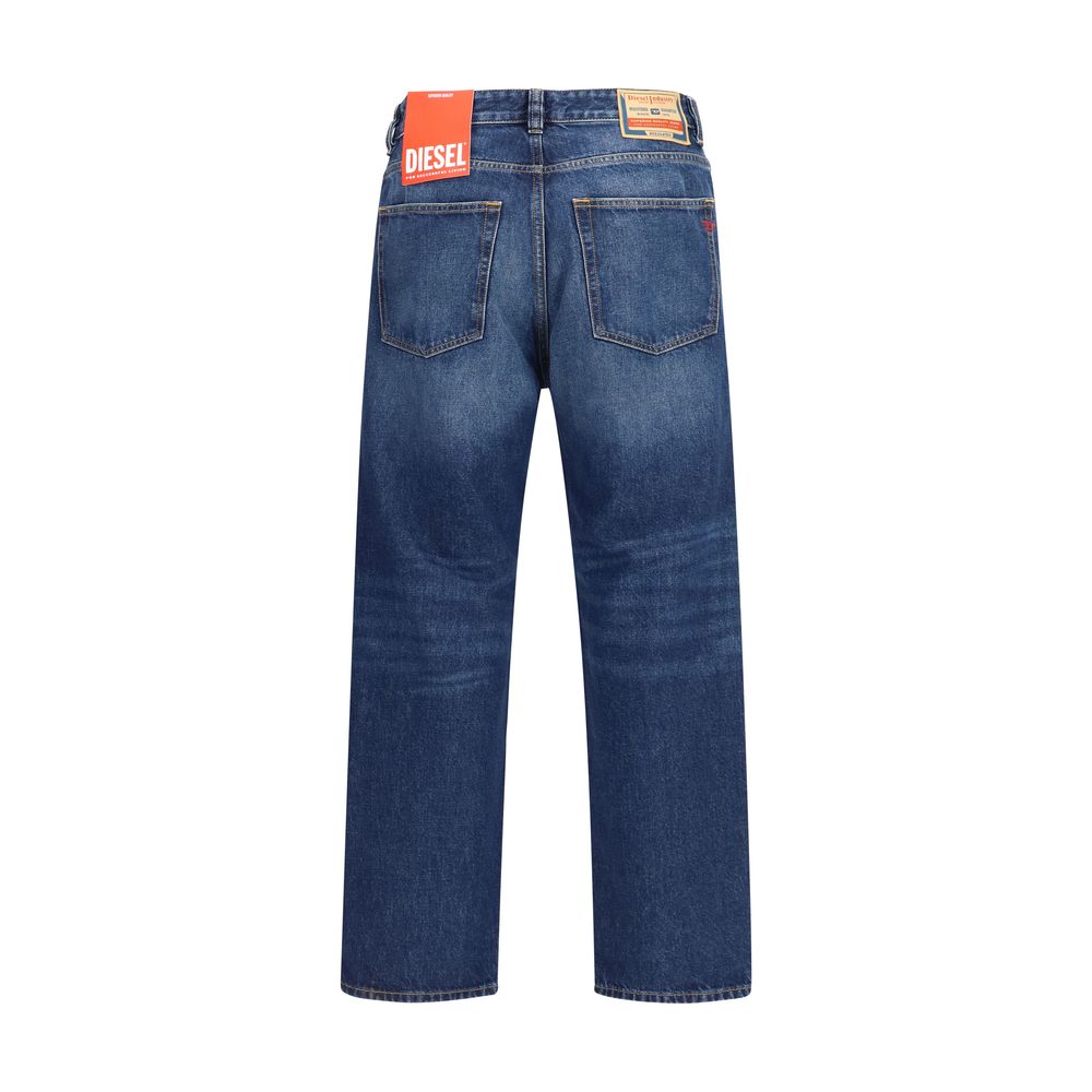 Diesel Blue Cotton Slim-Fit Jeans