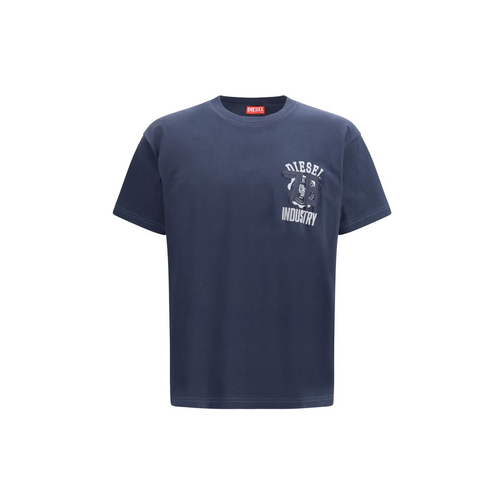 Diesel Blue Cotton Sportswear T-Shirt
