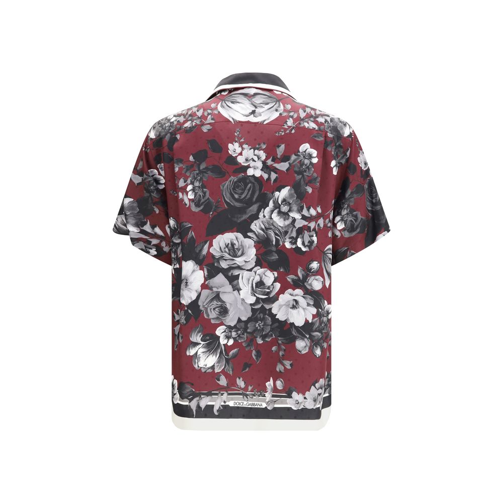 Dolce & Gabbana Multicolor Patterned Silk Shirt