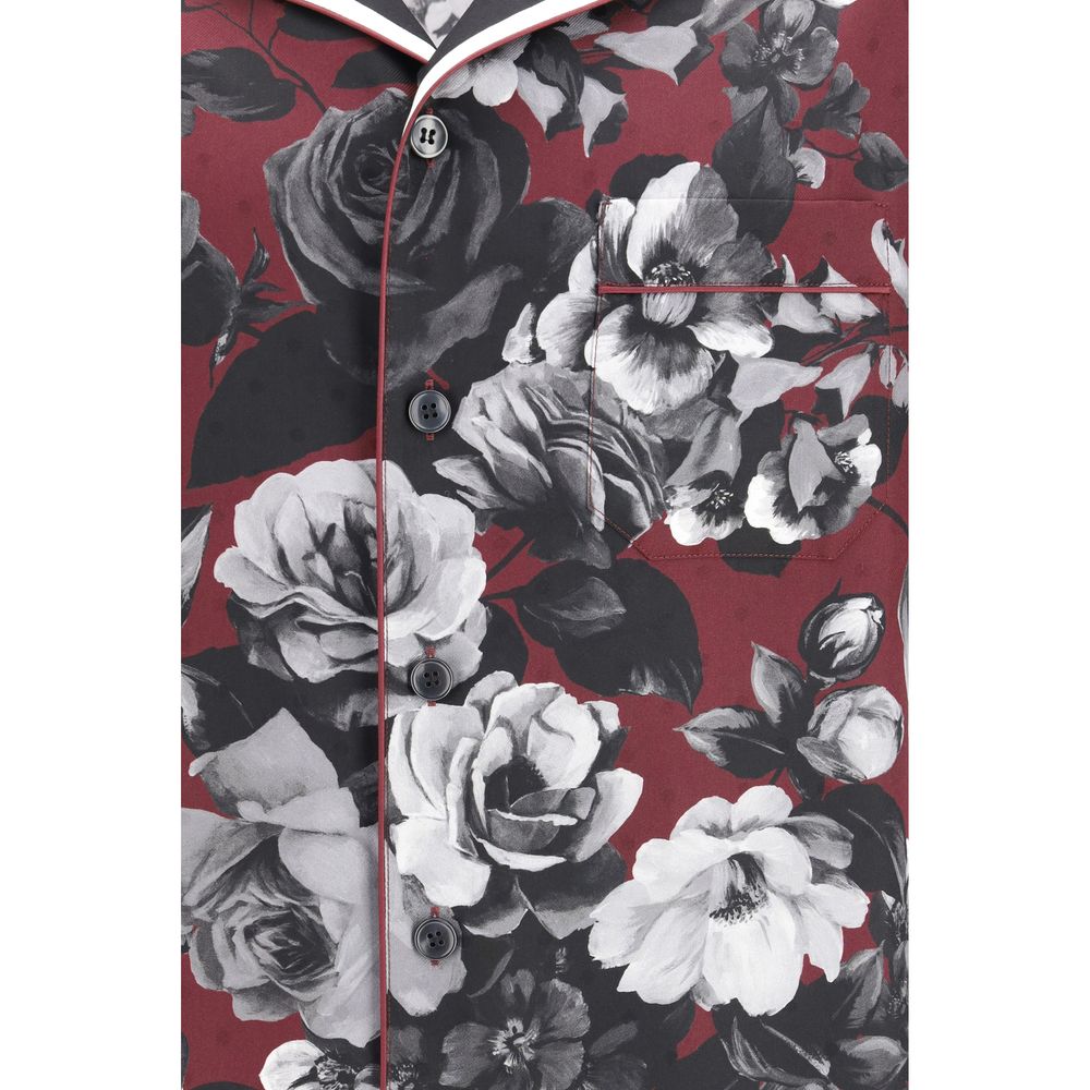 Dolce & Gabbana Multicolor Patterned Silk Shirt