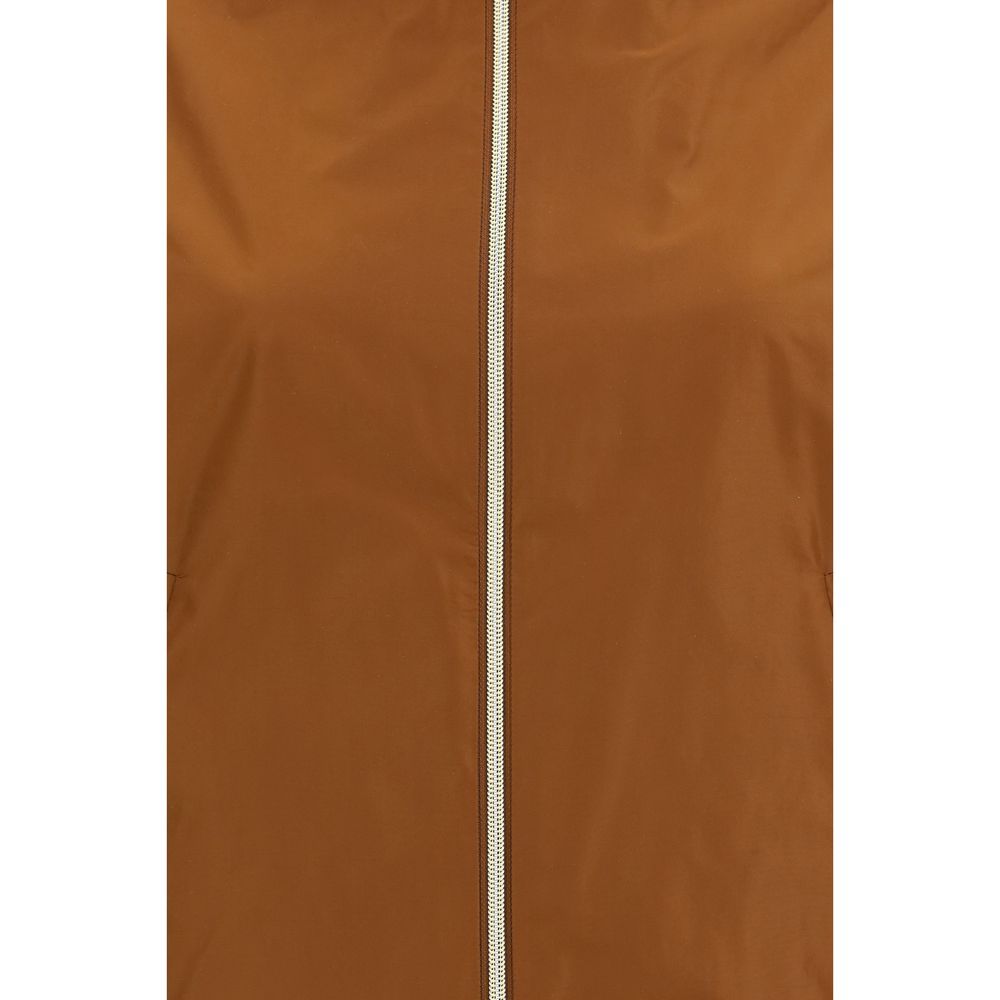 Herno Brauner Polyester-Mantel