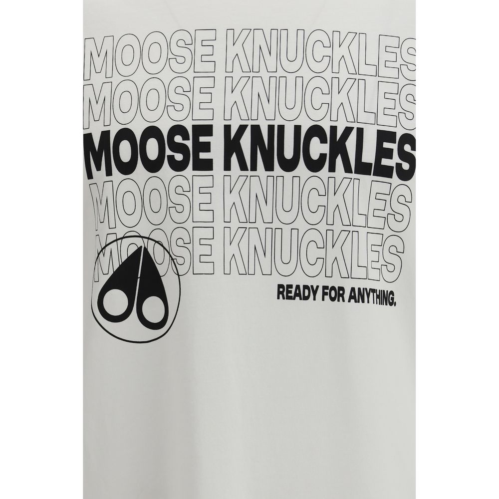 Moose Knuckles Weißes Baumwoll-T-Shirt
