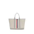 Thom Browne Graue Stoff-Umhängetasche