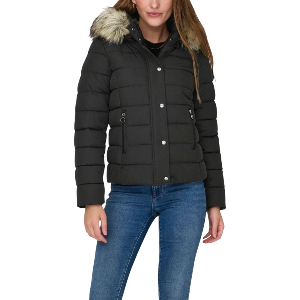 Only Grey Marabou Coat