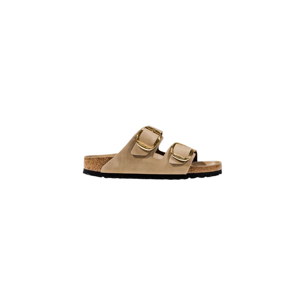 Birkenstock Beige Leder Pantoletten