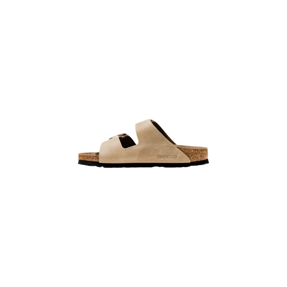 Birkenstock Beige Leder Pantoletten