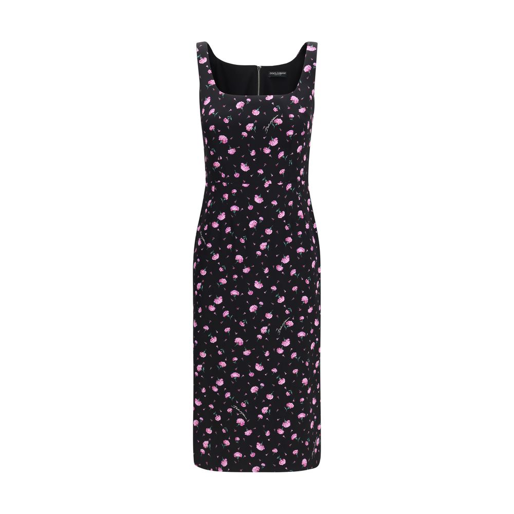 Dolce & Gabbana Mehrfarbiges Seiden-Freizeitkleid