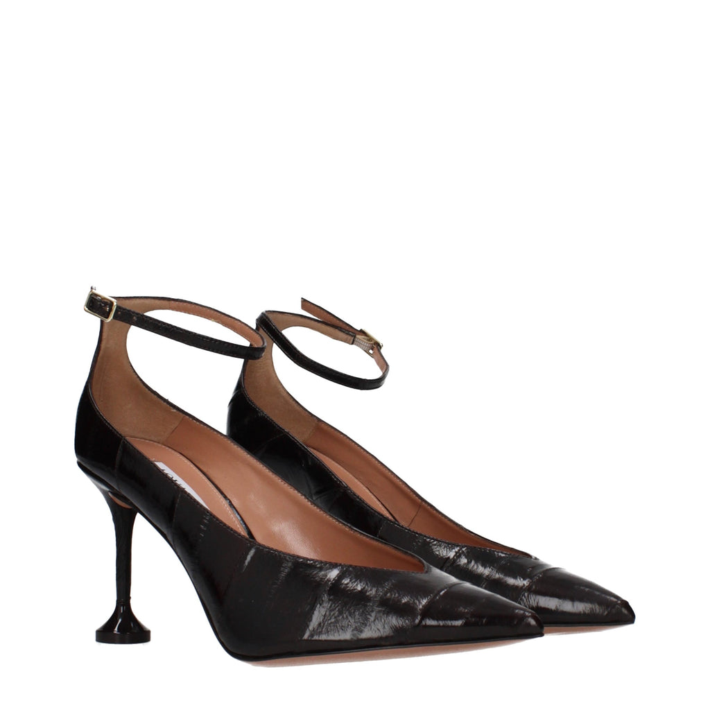 Aquazzura Braune Leder Pumps mit hohem Absatz
