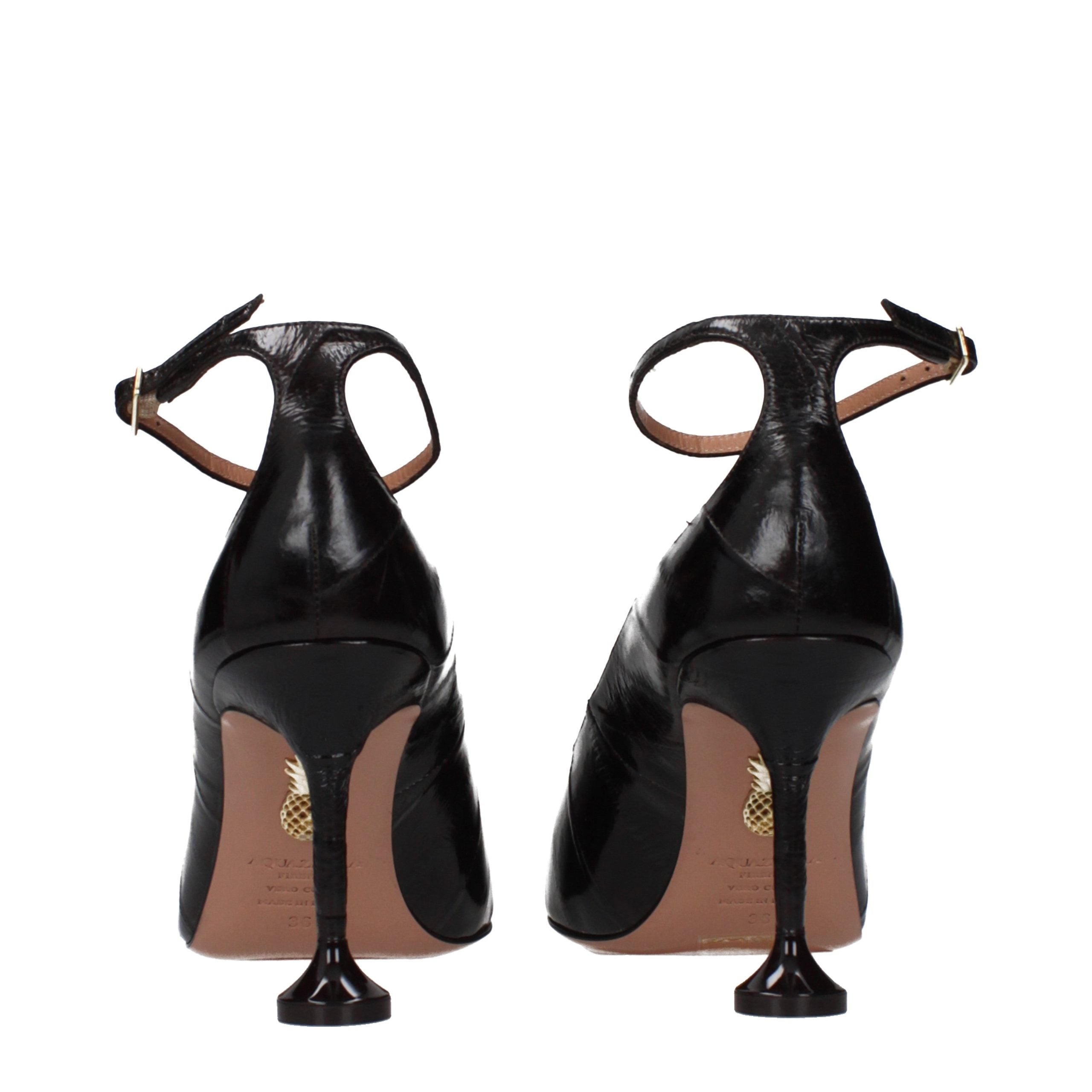 Aquazzura Braune Leder Pumps mit hohem Absatz