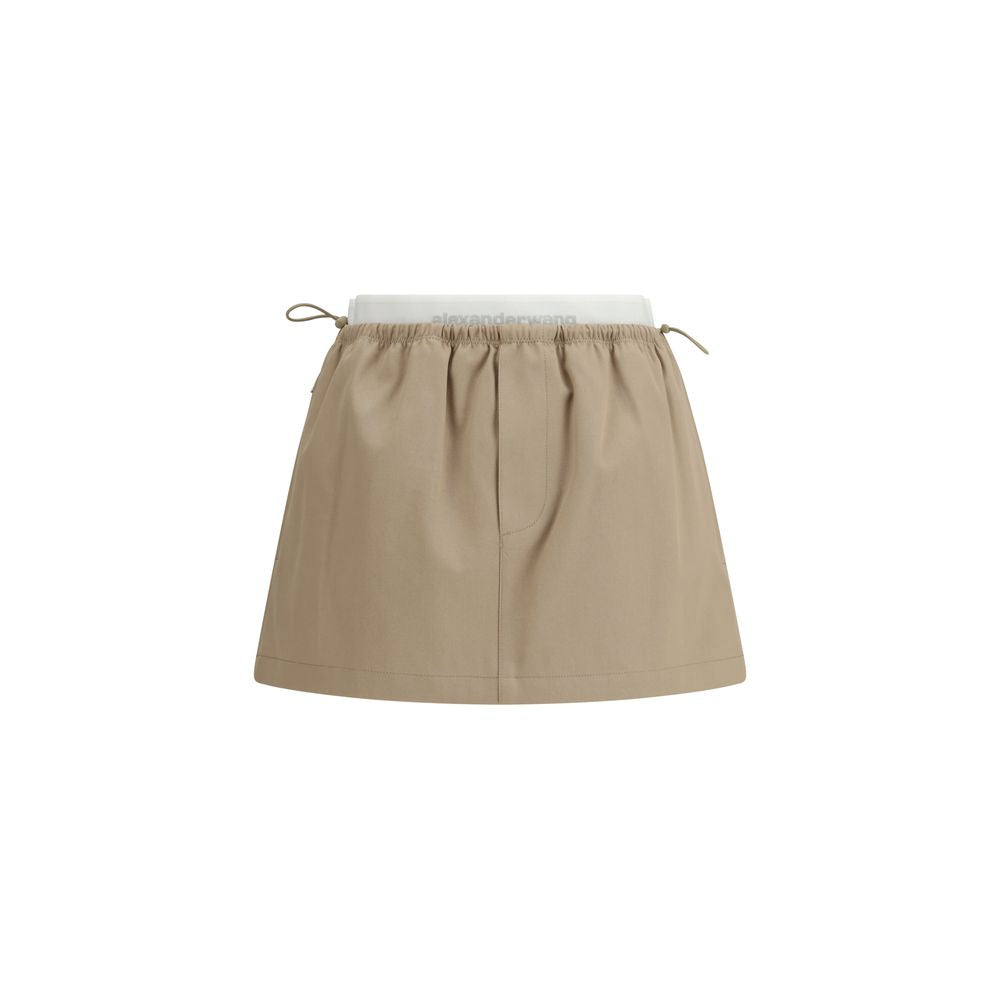 Alexander Wang Beige Baumwoll-Minirock
