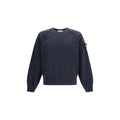 Stone Island Blauer Baumwoll-Sweatshirt