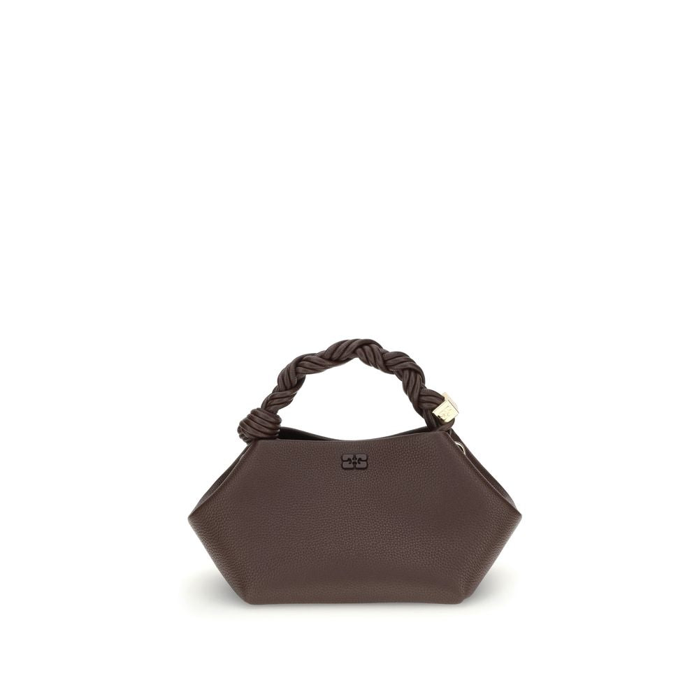 Ganni Braune Handtasche aus recyceltem Polyester