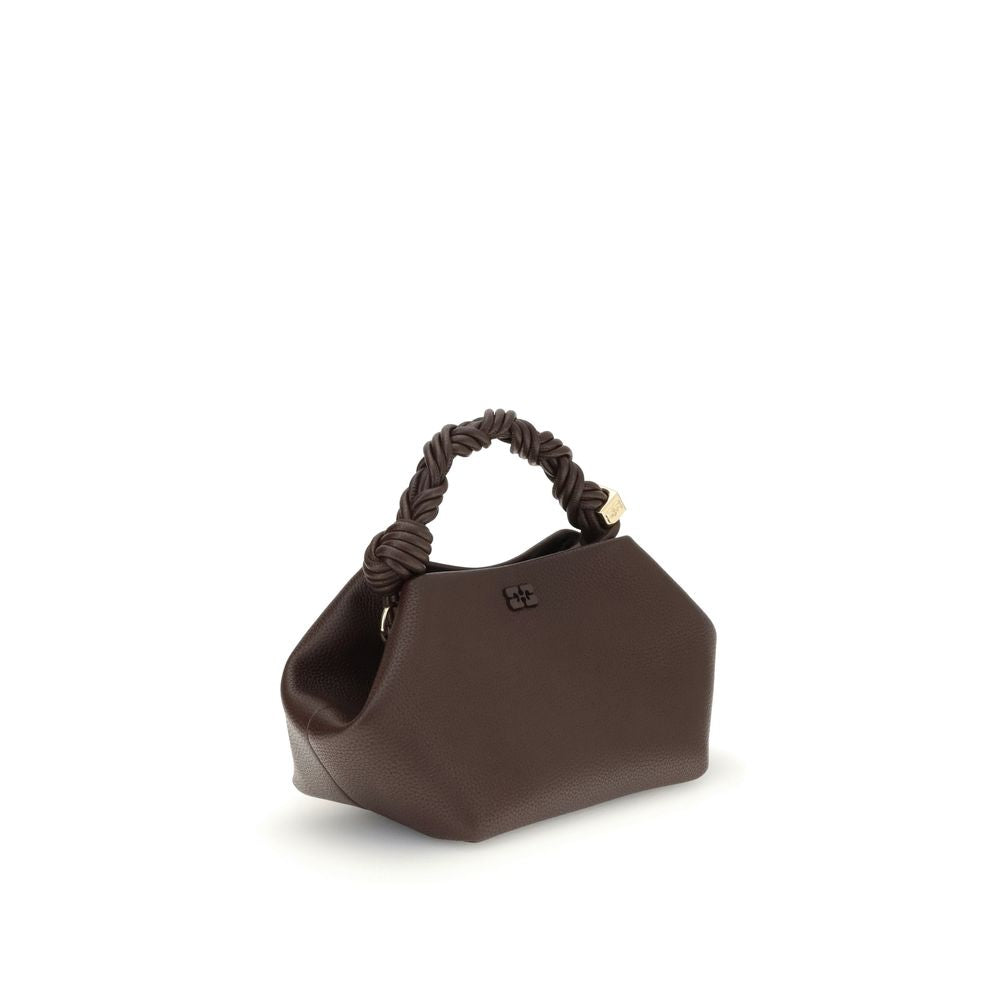 Ganni Braune Handtasche aus recyceltem Polyester