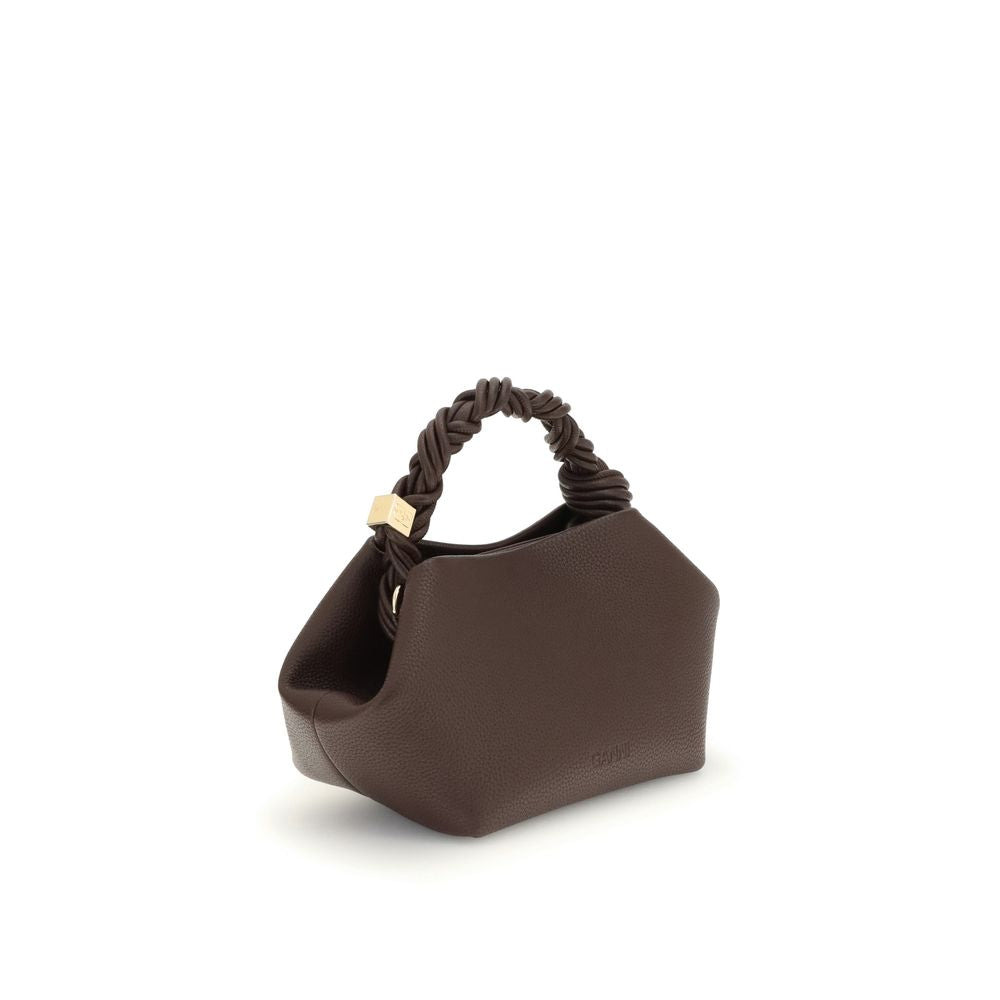 Ganni Braune Handtasche aus recyceltem Polyester