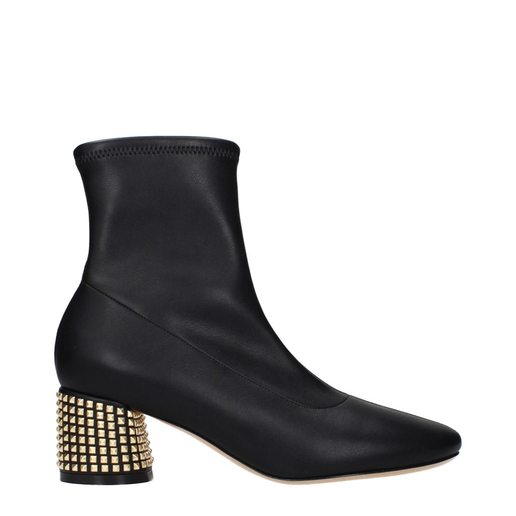 Casadei Schwarze Leder-Stiefeletten