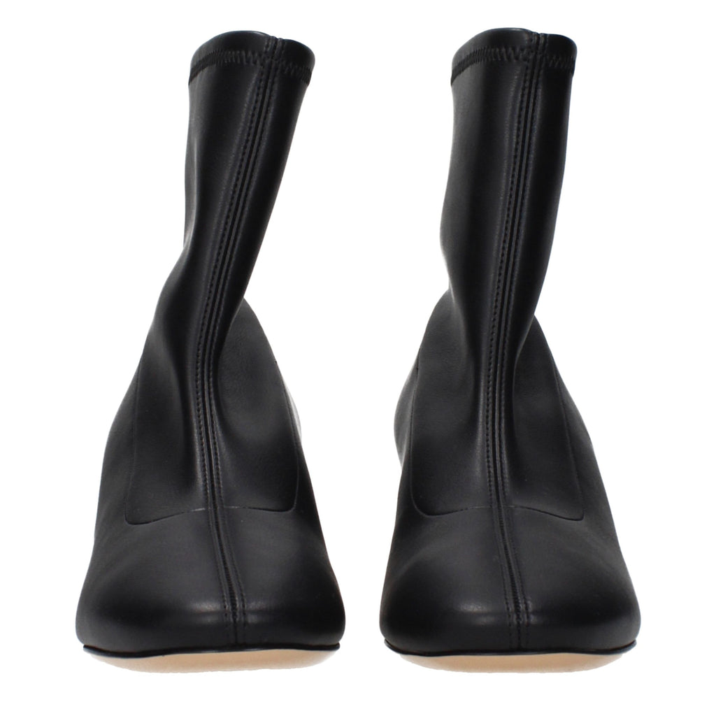 Casadei Schwarze Leder-Stiefeletten