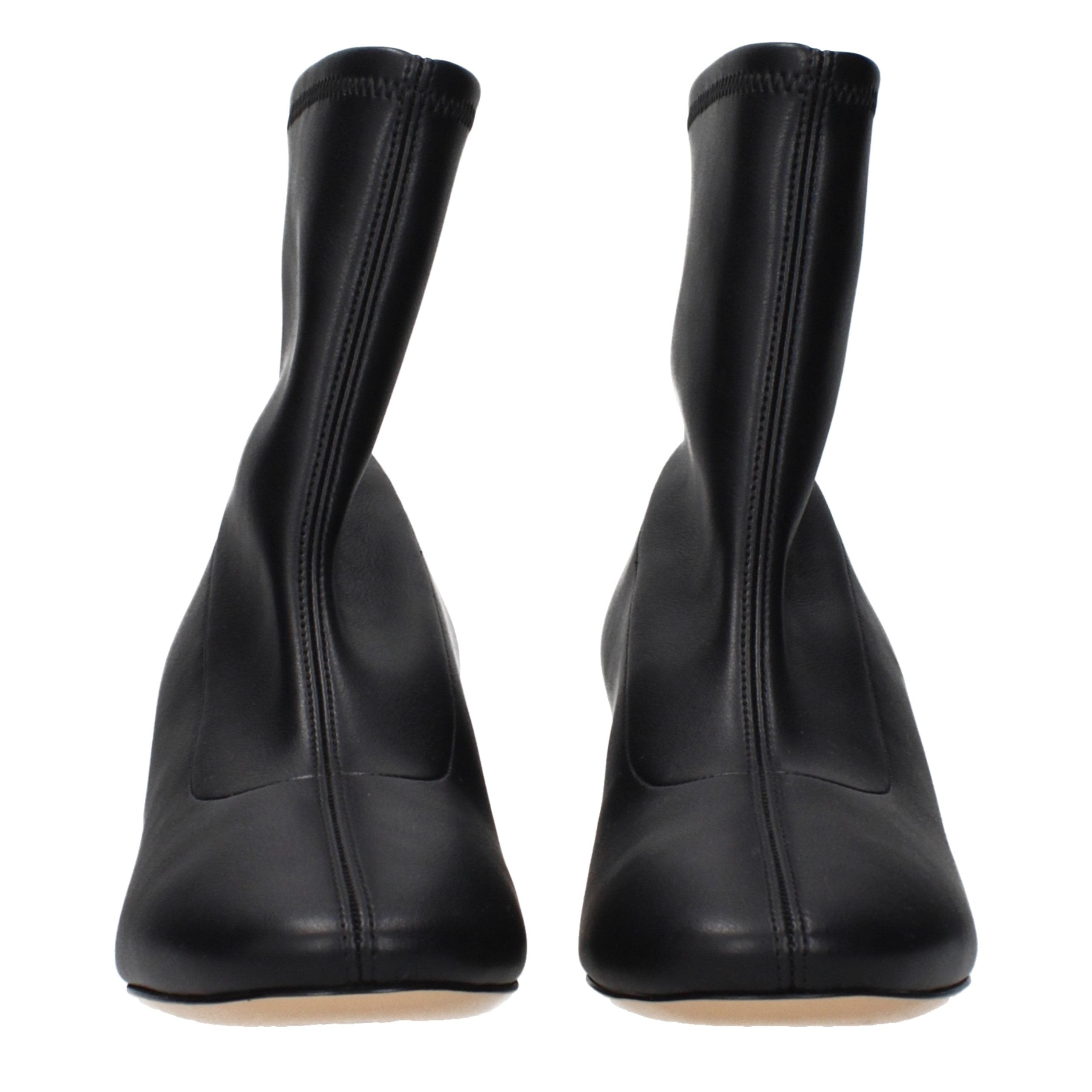 Casadei Schwarze Leder-Stiefeletten