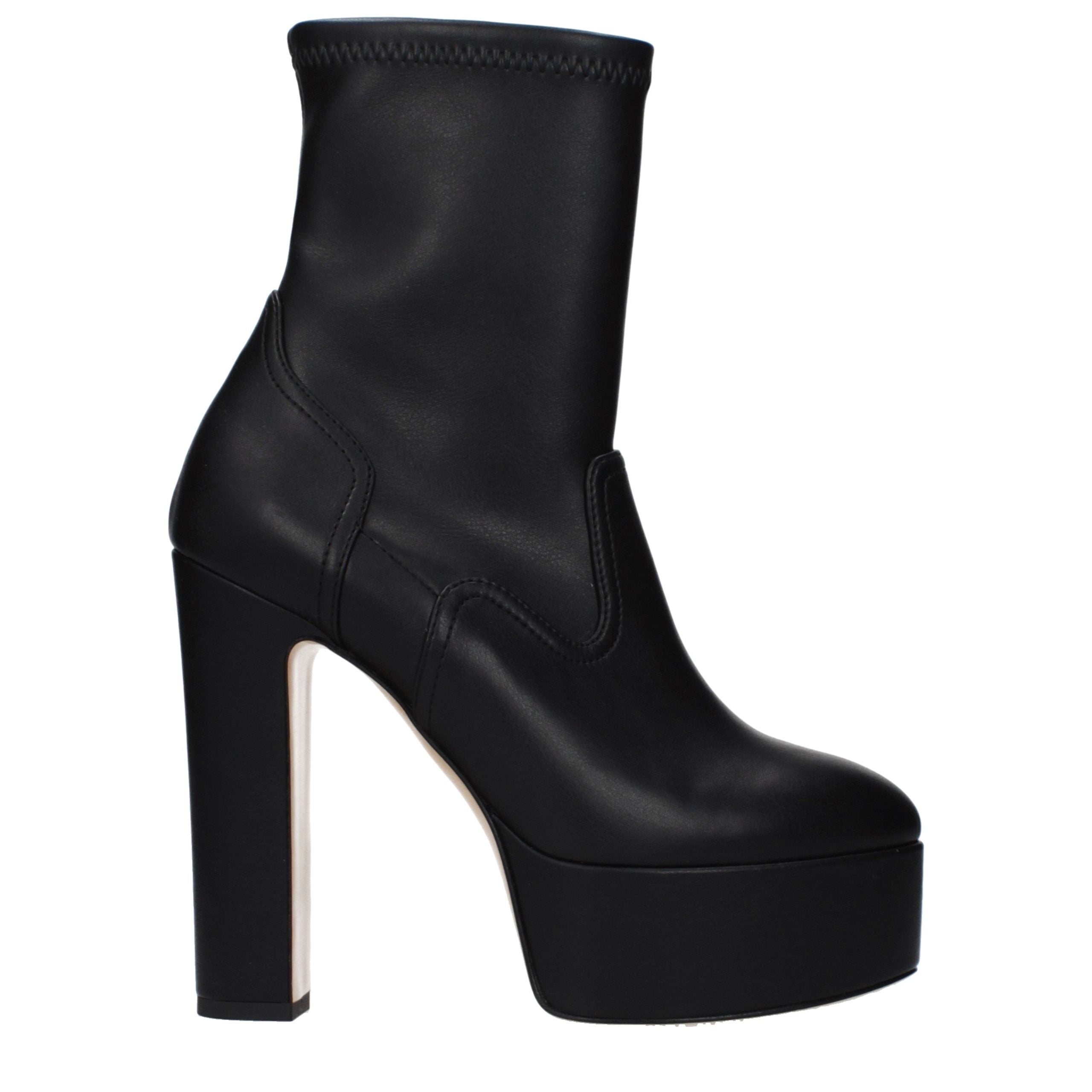 Casadei Schwarze Leder-Stiefeletten