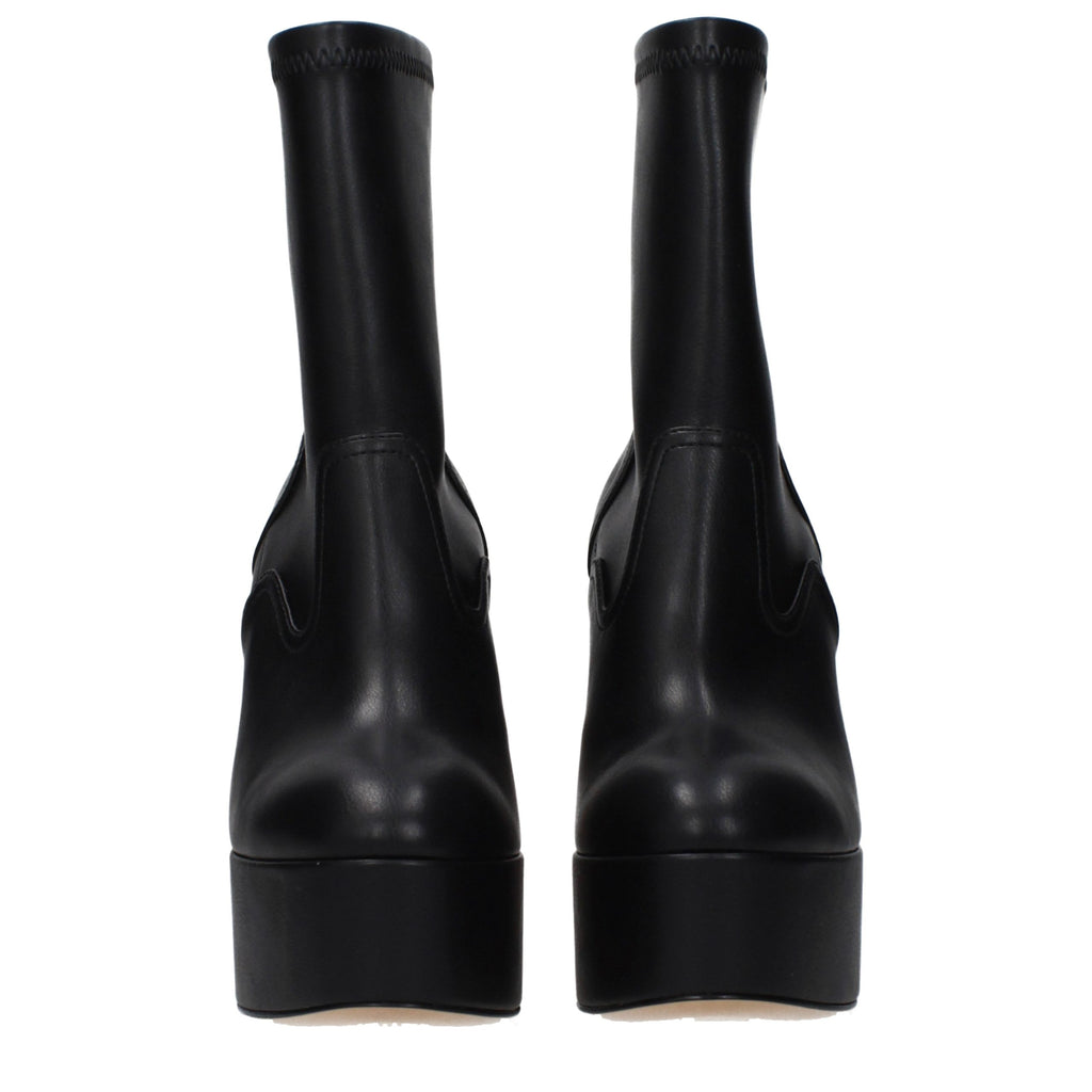 Casadei Schwarze Leder-Stiefeletten