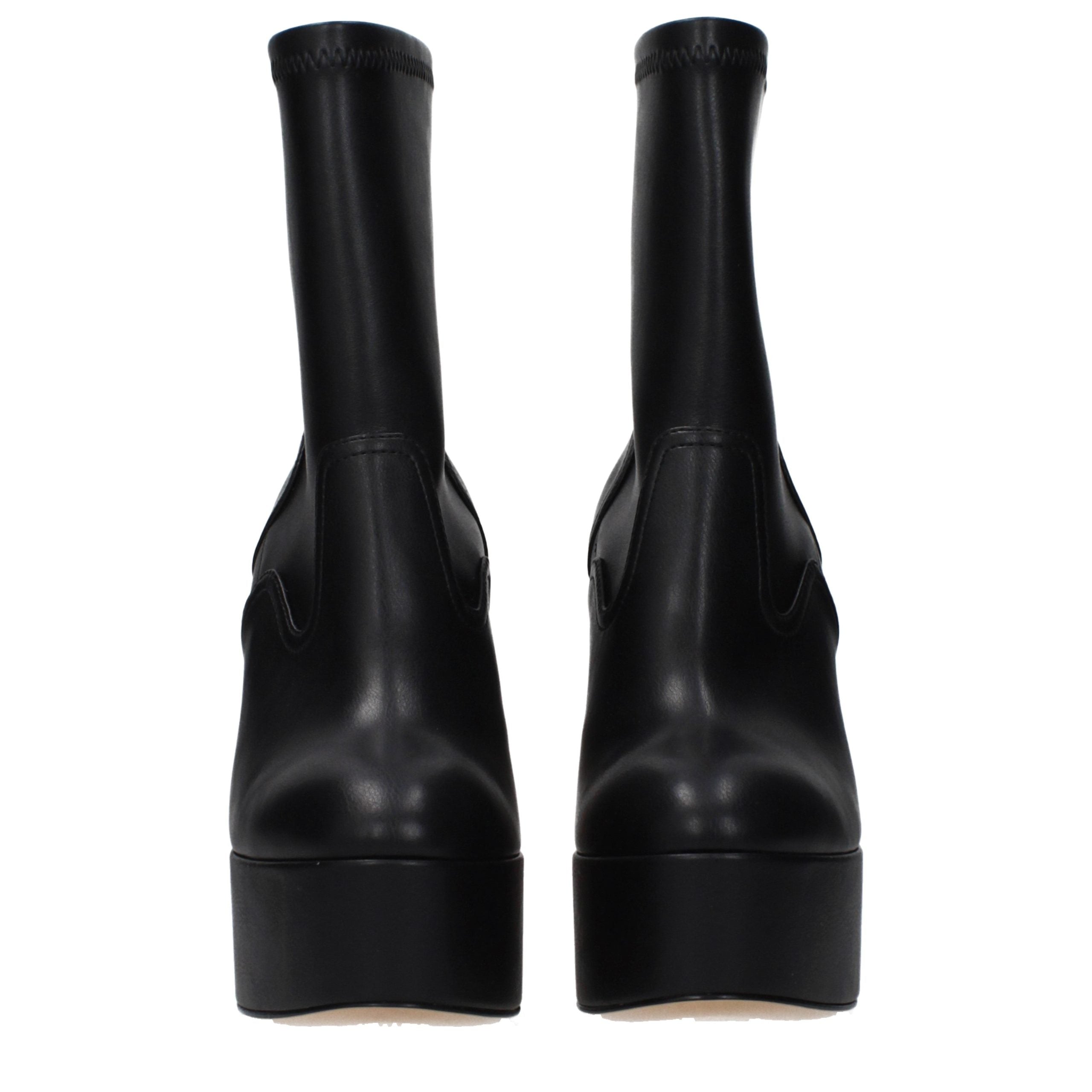 Casadei Schwarze Leder-Stiefeletten