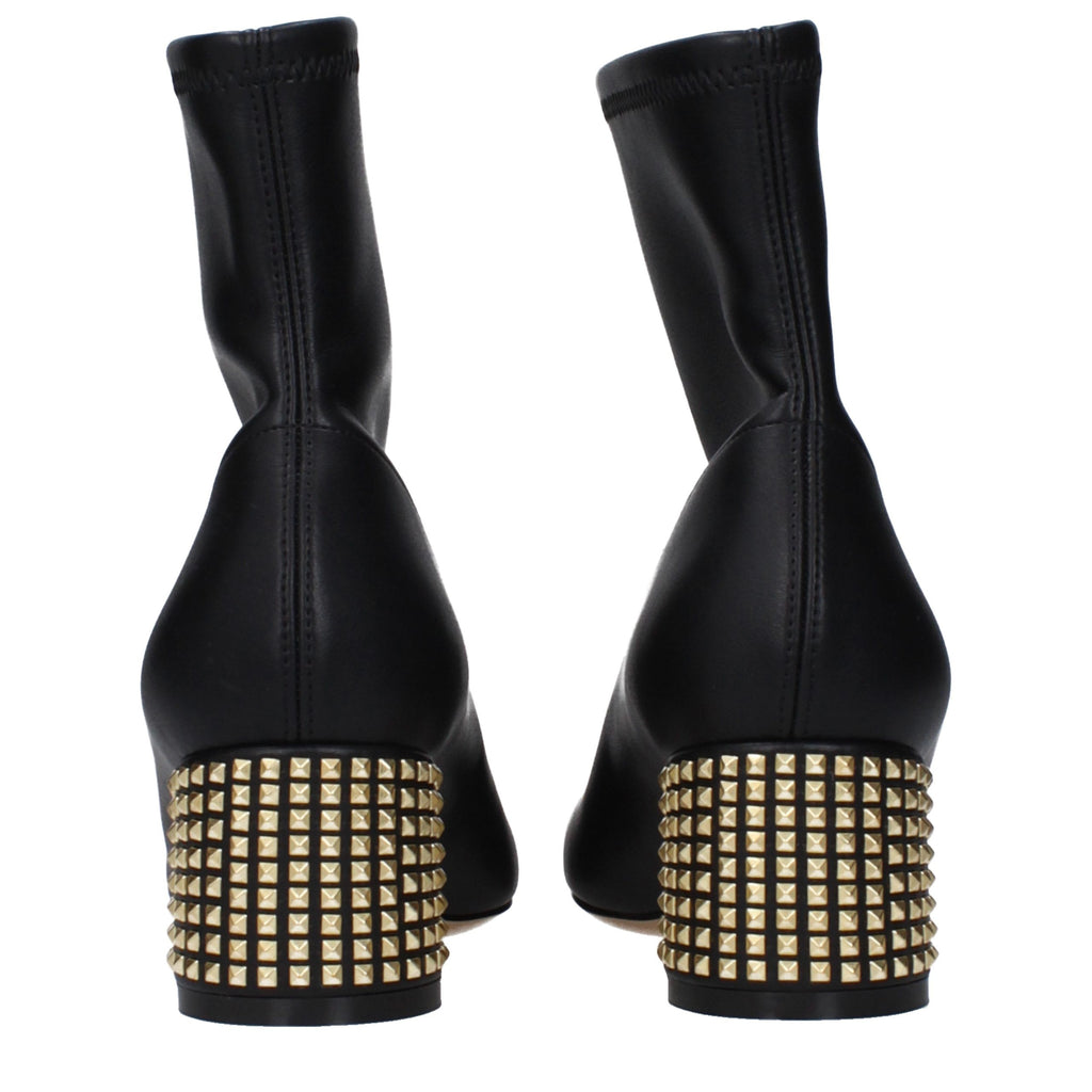 Casadei Schwarze Leder-Stiefeletten