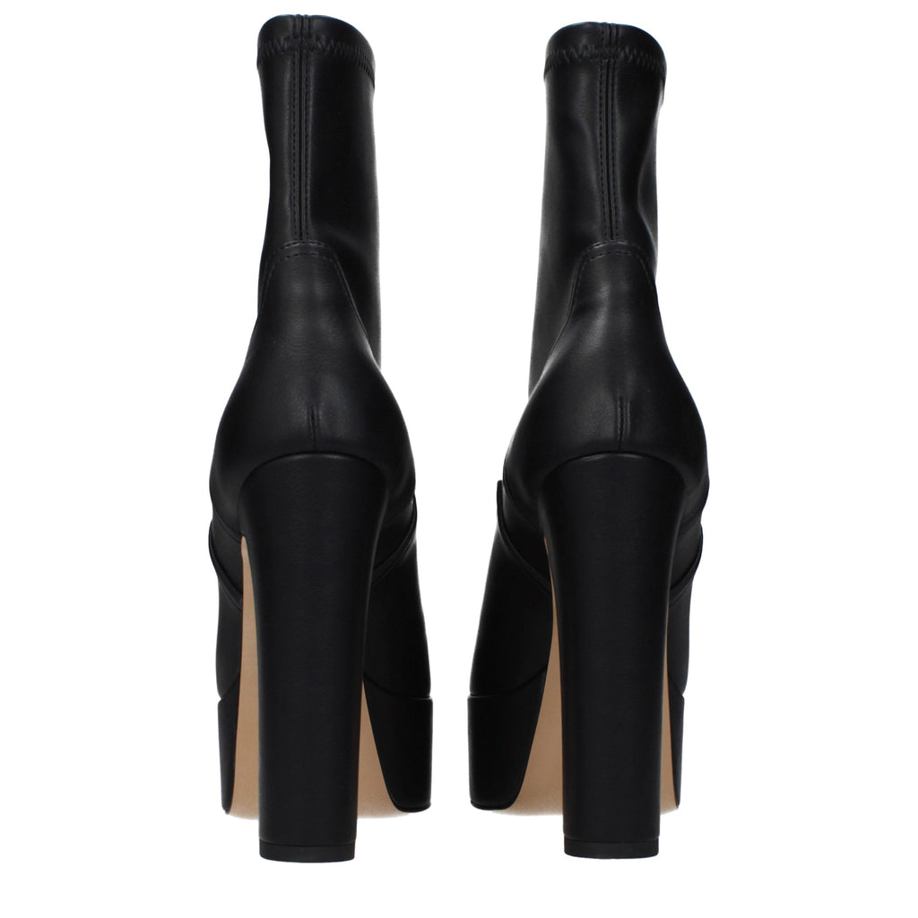 Casadei Schwarze Leder-Stiefeletten