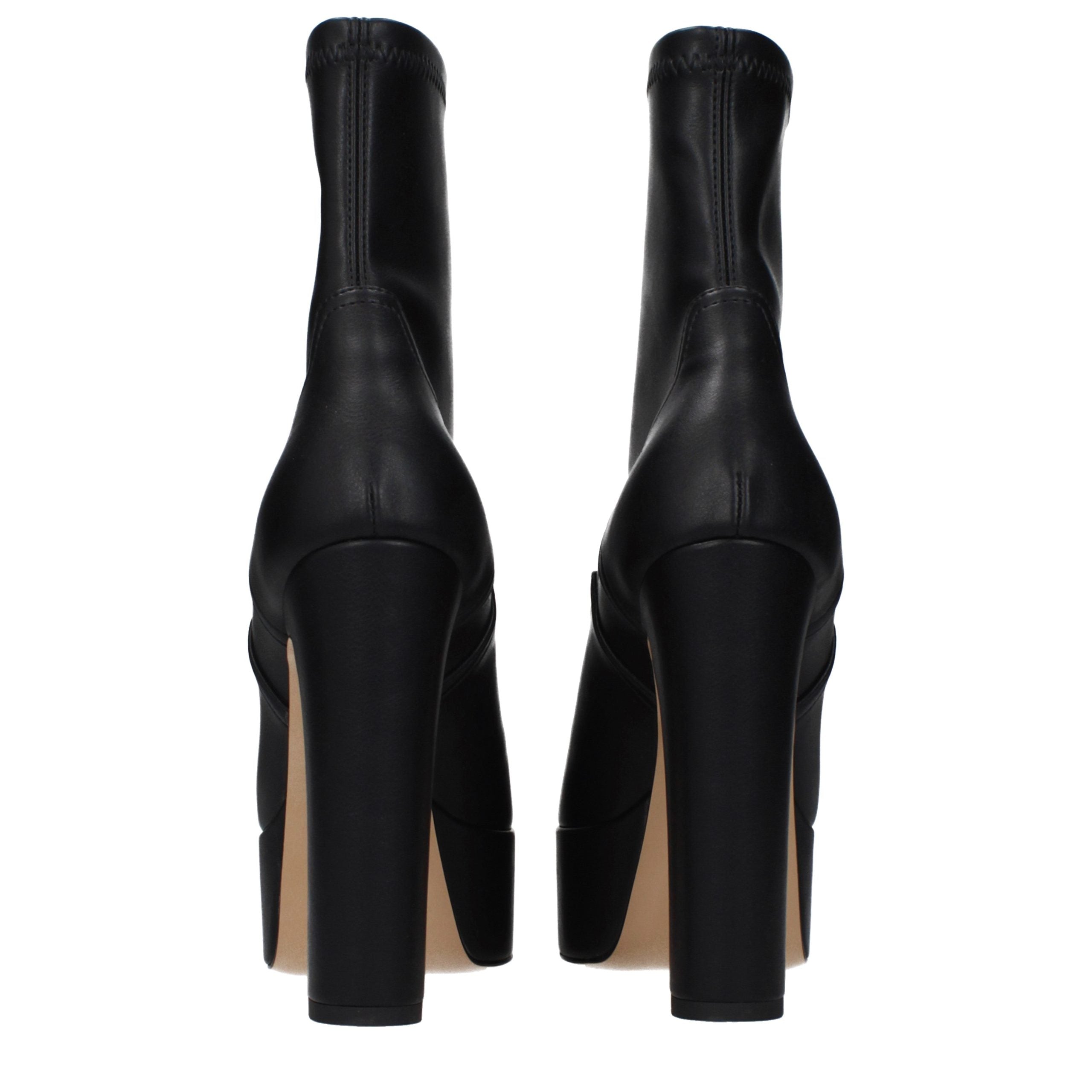 Casadei Schwarze Leder-Stiefeletten