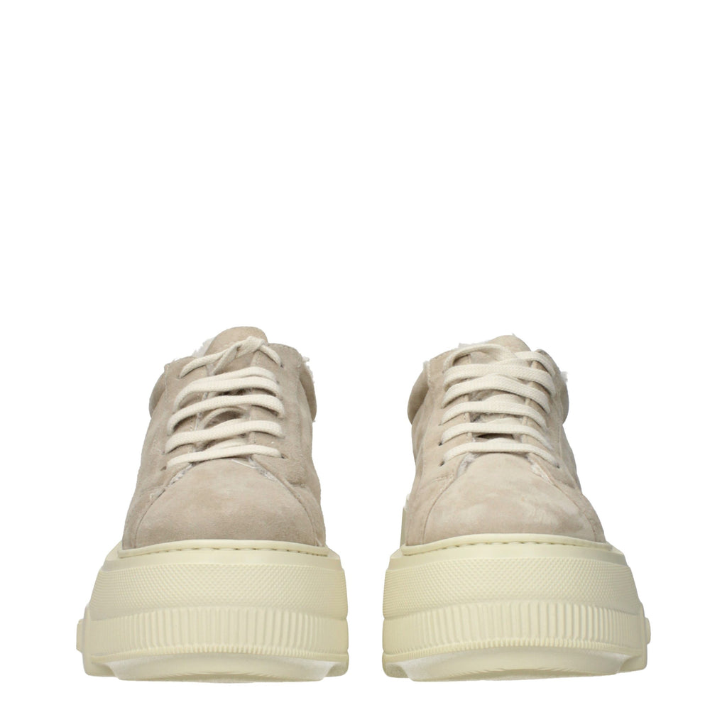 Casadei Beige Leder Chunky Sneaker