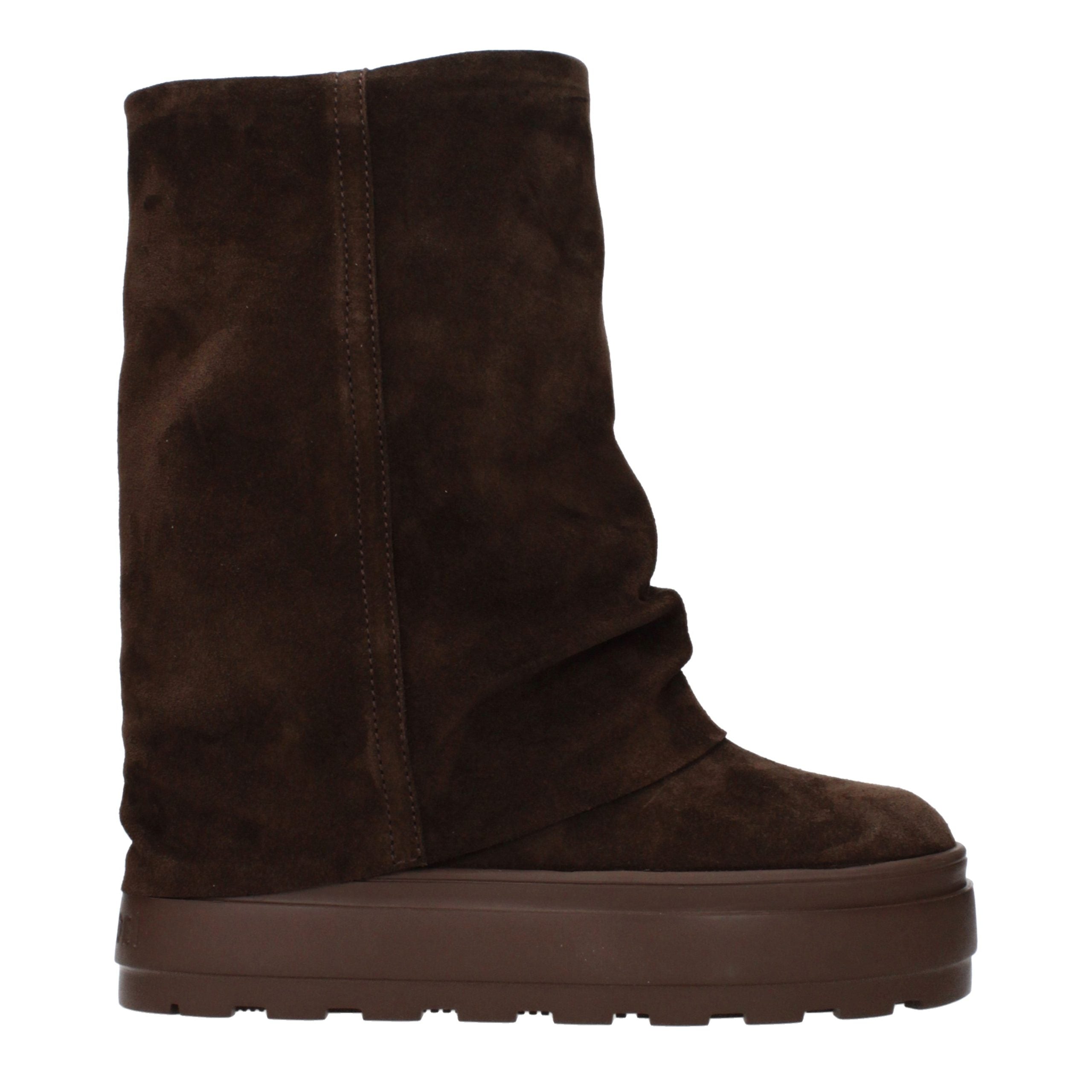 Casadei Braune Lederstiefeletten