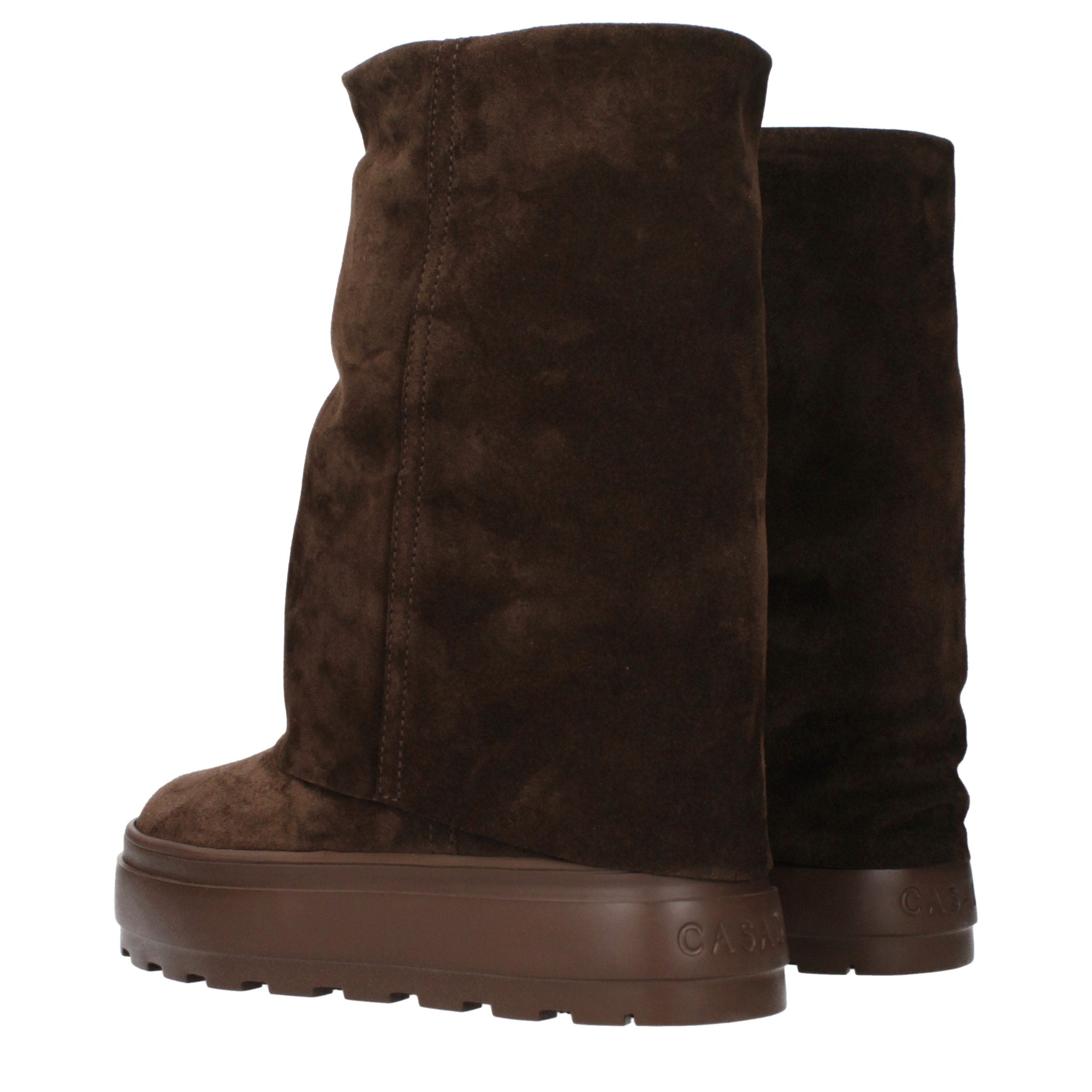 Casadei Braune Lederstiefeletten
