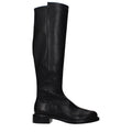Stuart Weitzman Schwarze Leder Overknee-Stiefel