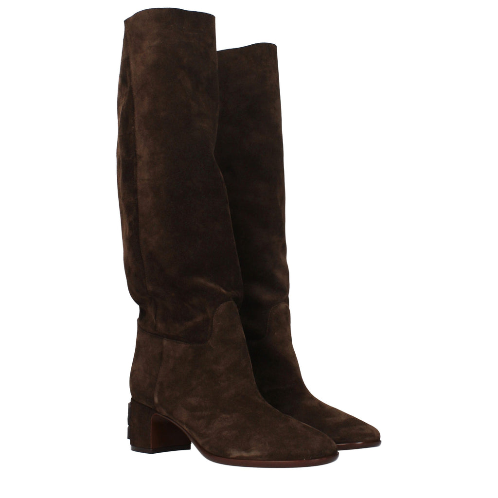 Casadei Braune Lederstiefel