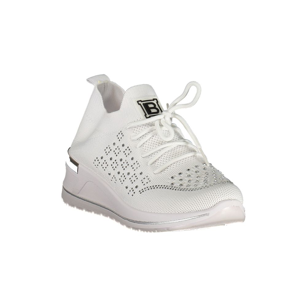 Laura Biagiotti Bianco Polyester Damen-Sneaker