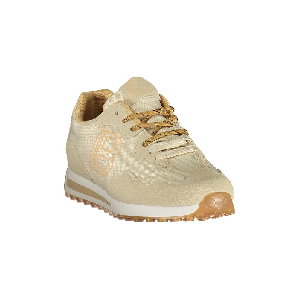 Laura Biagiotti Damen Sneaker aus Beige Polyurethan