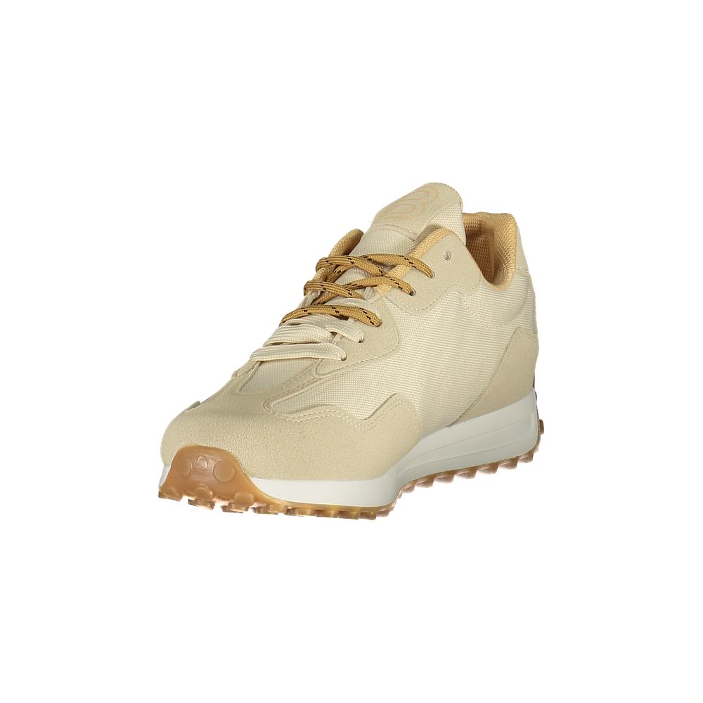 Laura Biagiotti Damen Sneaker aus Beige Polyurethan